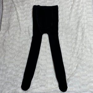 Interior Fleece Women's Black Compression High-Rise Footed Legging Size W26
